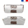 Kit trousse double compartiment motif léopard + 1 trousse assortie