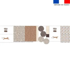 Kit trousse double compartiment motif léopard + 1 trousse assortie