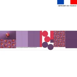 Kit trousse double compartiment motif loutre et coeurs + 1 trousse assortie - Création Stillistic