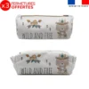 Kit trousse double compartiment motif ourson indien + 1 trousse assortie