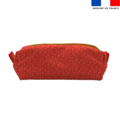 Kit trousse double compartiment motif bébé raton + 1 trousse assortie - Création Stillistic