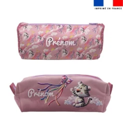 Kit trousses scolaires personnalisées - Tigre blanc - Création Stillistic