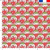 Lapin fraise kawaii - Fond rouge