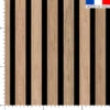 Latte effet bois beige grand espacement - Fond noir