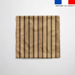 Latte effet bois beige grand espacement - Fond noir