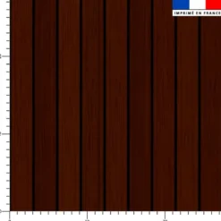 Latte effet bois marron foncé - Fond noir