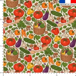 Légumes du jardin - Fond écru