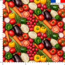 Légumes réalistes - Fond gris