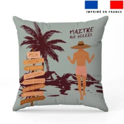 Lot 2 coupons pour coussin carré motif maître au soleil