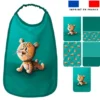 Lot de 5 coupons éponge pour serviettes de table pour enfant motif bébé guépard - Création Stillistic