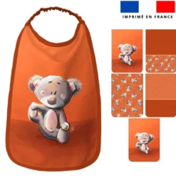 Lot de 5 coupons éponge pour serviettes de table pour enfant motif bébé koala - Création Stillistic