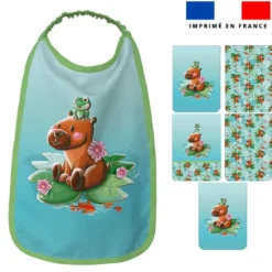 Lot de 5 coupons éponge pour serviettes de table pour enfant motif capybara - Création Stillistic