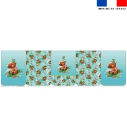 Lot de 5 coupons éponge pour serviettes de table pour enfant motif capybara - Création Stillistic