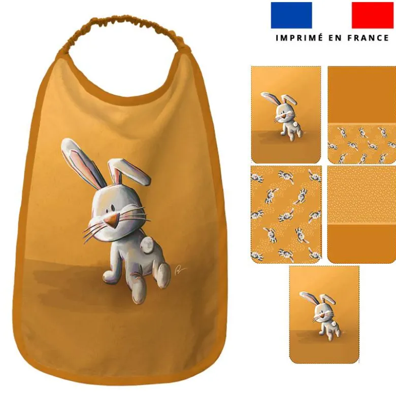 Lot de 5 coupons éponge pour serviettes de table pour enfant motif bébé lapin - Création Stillistic