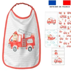 Lot de 5 coupons éponge pour serviettes de table pour enfant motif animaux pompiers
