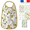 Lot de 5 coupons éponge pour serviettes de table pour enfant motif jungle