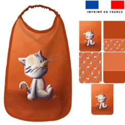 Lot de 5 coupons éponge pour serviettes de table pour enfant motif bébé chat - Création Stillistic
