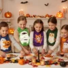 Lot de 5 coupons éponge pour serviettes de table pour enfant motif animaux Halloween