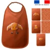 Lot de 5 coupons éponge pour serviettes de table pour enfant motif amis ptit déj - Création Stillistic