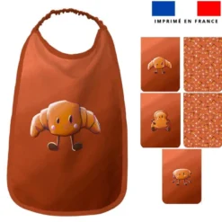 Lot de 5 coupons éponge pour serviettes de table pour enfant motif amis ptit déj - Création Stillistic