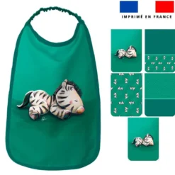 Lot de 5 coupons éponge pour serviettes de table pour enfant motif bébé zèbre - Création Stillistic