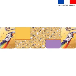 Lot de 5 coupons éponge pour serviettes de table pour enfant motif licorne toboggan - Création Stillistic