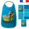 Lot de 5 coupons éponge pour serviettes de table pour enfant motif bébé loutre - Création Stillistic