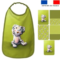 Lot de 5 coupons éponge pour serviettes de table pour enfant motif bébé dalmatien - Création Stillistic