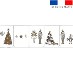 Lot de 5 essuie-mains en éponge motif casse-noisette