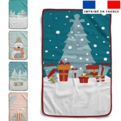 Lot de 5 essuie-mains en éponge motif ours polaire