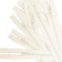 Lot de 10 fermetures 35 cm écrues