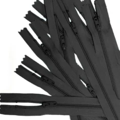 Lot de 10 fermetures 40 cm noires
