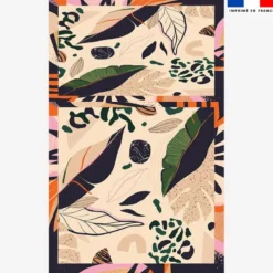 Lot de 2 foulards imprimés exotique