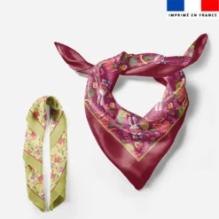 Lot de 2 foulards imprimés lapin printanier - Création Stillistic