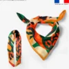 Lot de 2 foulards imprimés léopard jungle