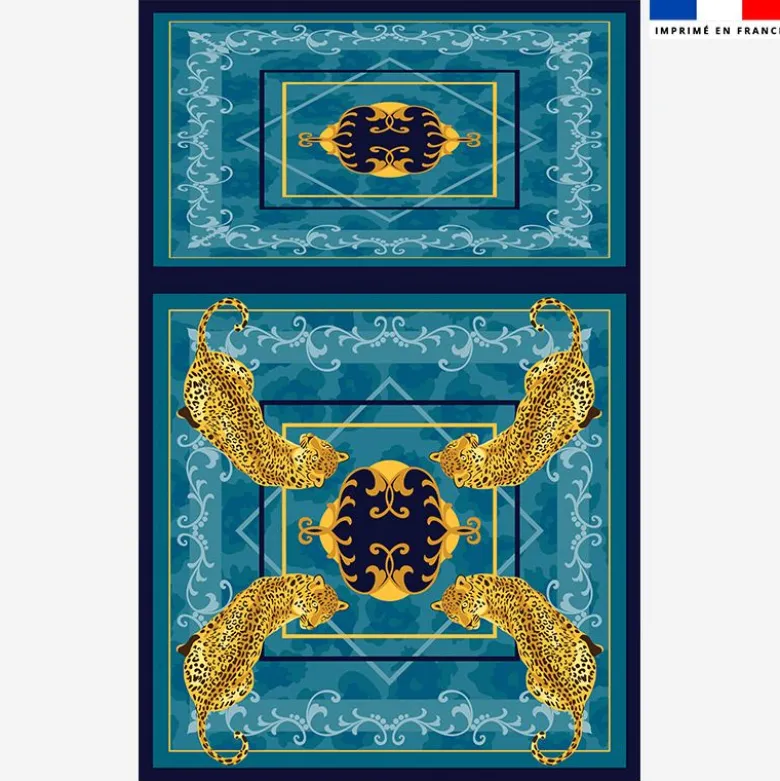 Lot de 2 foulards imprimés léopard