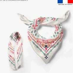 Lot de 2 foulards imprimés mandala