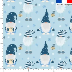 Lutin de Noël - Fond bleu ciel