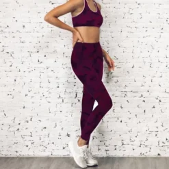 Lycra motif alvéoles et nuances de violet