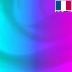 Lycra motif dégradé violet à bleu clair