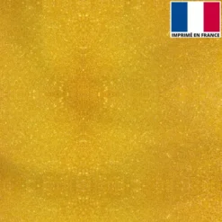 Lycra motif paillettes dorées