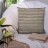 Maori blanc - Fond effet toile de jute
