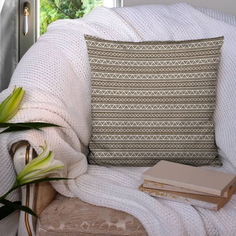 Maori blanc - Fond effet toile de jute