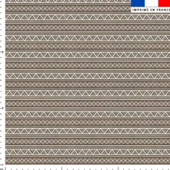 Maori blanc - Fond effet toile de jute