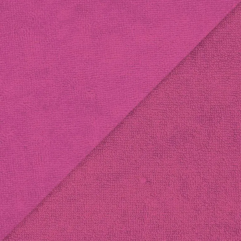 Micro éponge bambou fuchsia double face