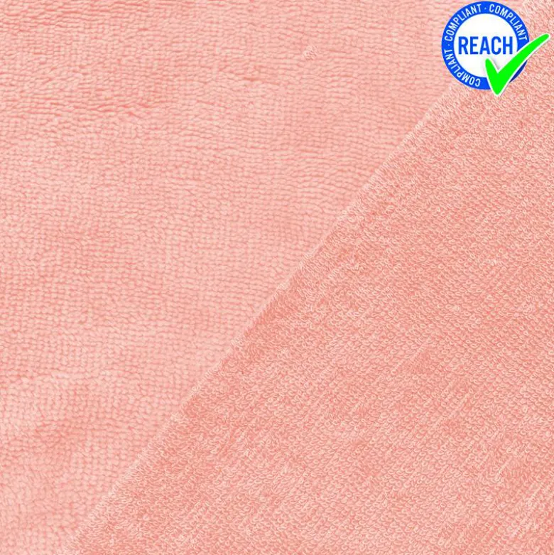 Micro éponge bambou rose double face