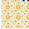 Miel et abeille – Fond écru