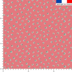 Mini pastèque - Fond corail - Création Lucie OBATON