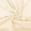 Minky uni écru relief pois