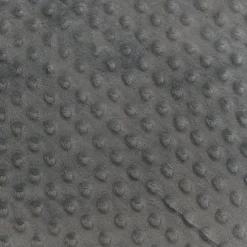 Minky uni gris foncé relief pois